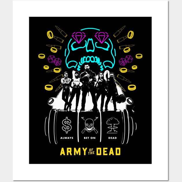 Army of the Dead (Neon) Wall Art by amon_tees